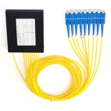 Hochwertige FTH -Glasfaserausrüstung - Factory Direct 1x8 SC UPC ABS Box Plc Splitter