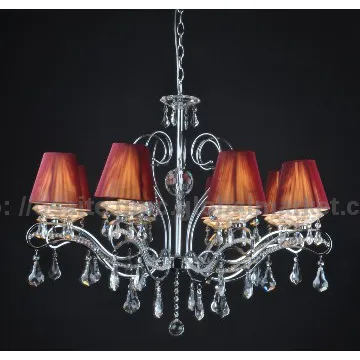 Designer red string shade modern unique chandeliers