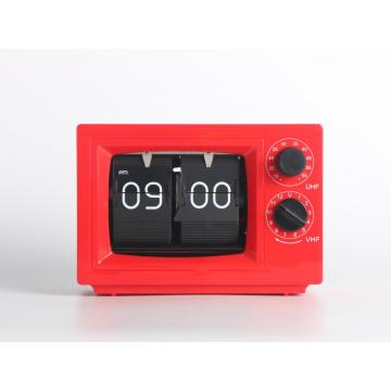 Mini Television Flip Clock With Light