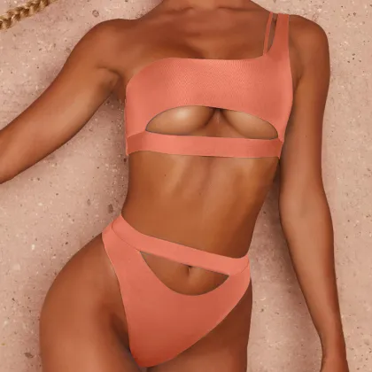 New Arrive Custom Swimsuit High Waist Swimwear