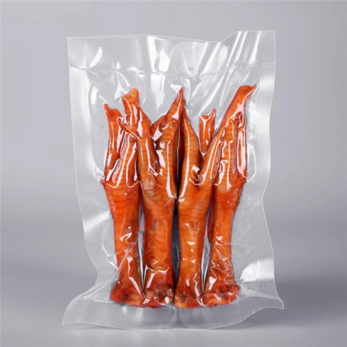 Compostable vacuumized meat bag clear bag