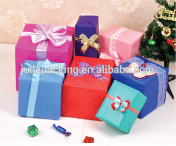 Gift wrapping paper box with love partten packaging box with diffrent colour