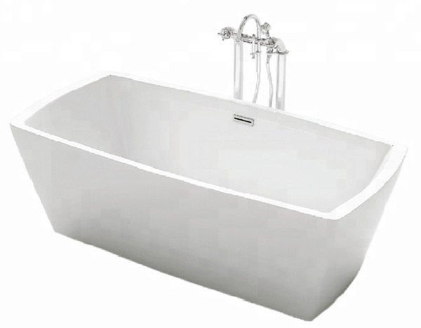 Левая дренажная ниша ванна Акриловая отдельно стоящая ванна в правой руке дренаж