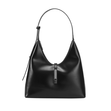 Stylish Genuine Leather Half-Moon Bag