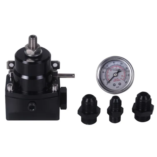 Aluminum Universal Adjustable Fuel Pressure Regulator with Gauge