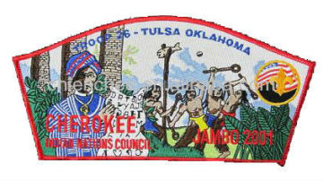 Embroidered Patches - Iron On CHEROKEE JAMBO Patch for Boy/Girl Scounts (Patch/Emblem/Badge/Label/Crest/Insignia)