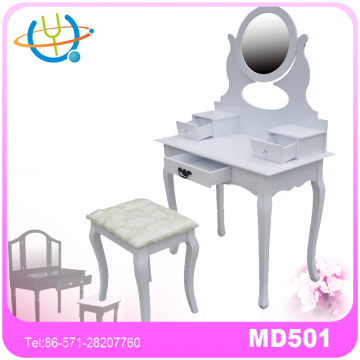 Beautiful wardrobe dressing table designs with mirror and stool