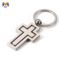 Metal Cross nøglering mockup