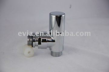 CE Polished chrome economy angle style brass radiator valve