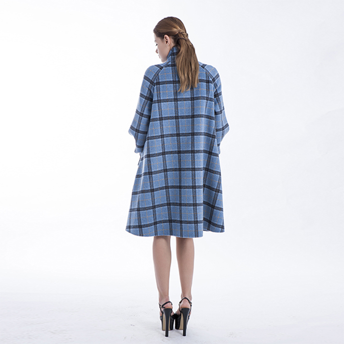 Chequered Blue Winter Outwear