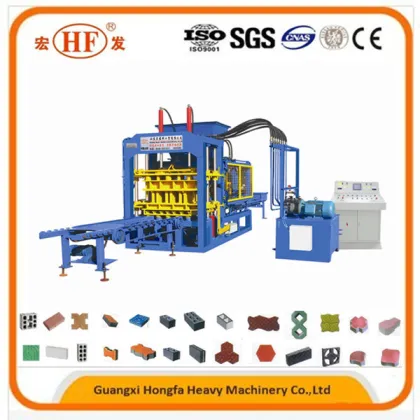 China Hongfa Brand Fully Automatic Cement Concrete Hollow Block Brick Making Machine