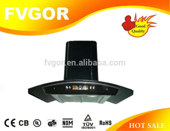 black color push button LCD display chimney