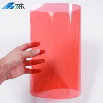 Pink Transparent PVC Sheet for Creative Packaging