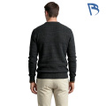 Sweater Leher Kru Rajut Wafel Horisontal Pria