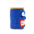 Blue Big muromo Girazi Kuchengetedza Jar