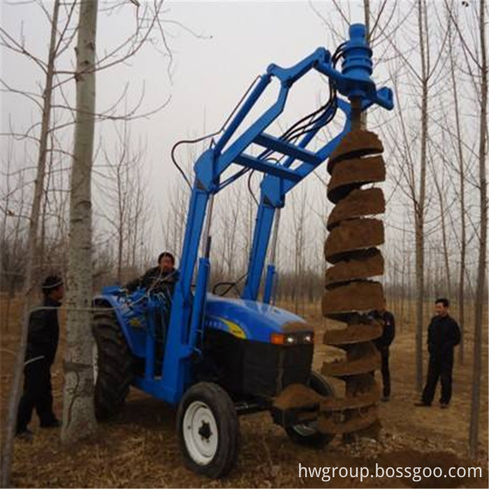 Tractor pile driver6