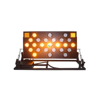 Folding stand aluminum led traffic arrow board