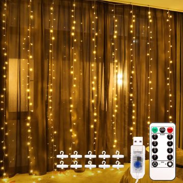 Warm White Remote Control IP67 LED String Lights for Indoor Decoration