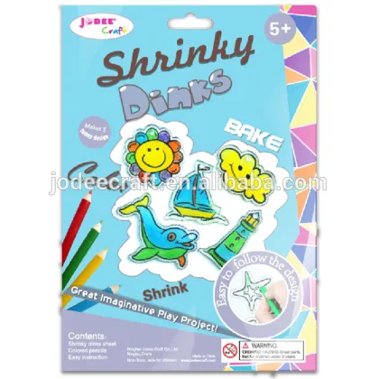 Plastic homemade shrinky dinks arts and crafts