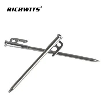 Outdoor tent ground nail camp nail stainless steel 420 awning camping nail anti fall camp nail awning ground nail