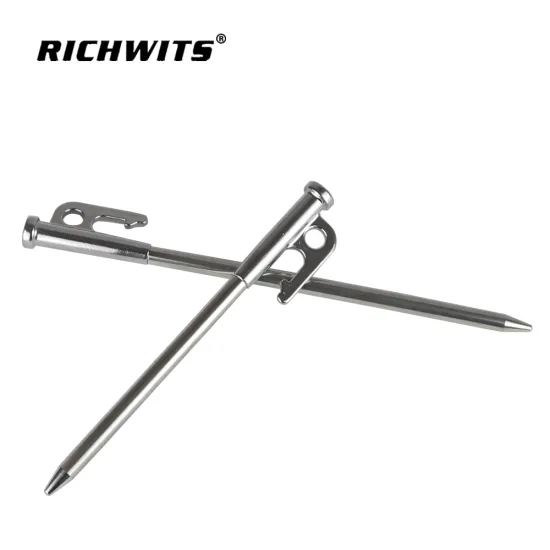 Outdoor tent ground nail camp nail stainless steel 420 awning camping nail anti fall camp nail awning ground nail