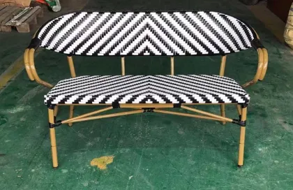 High-Quality Rattan Patio Furniture: Minimalist Outdoor Leisure Chairs and Benches for Sale