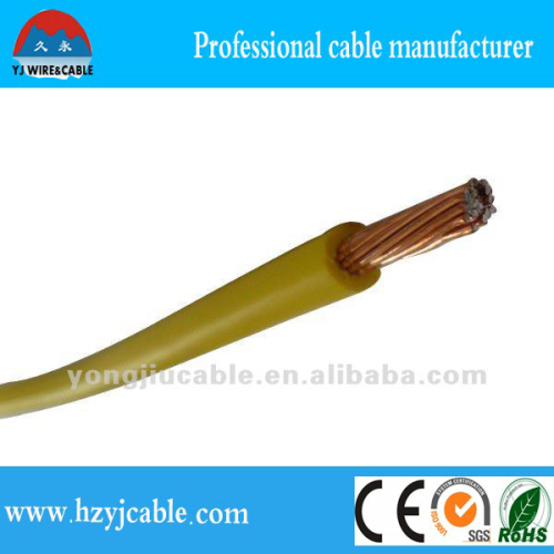 Yellow Sheath 1.5mm2 BV Single Cable Electric Factory Cable