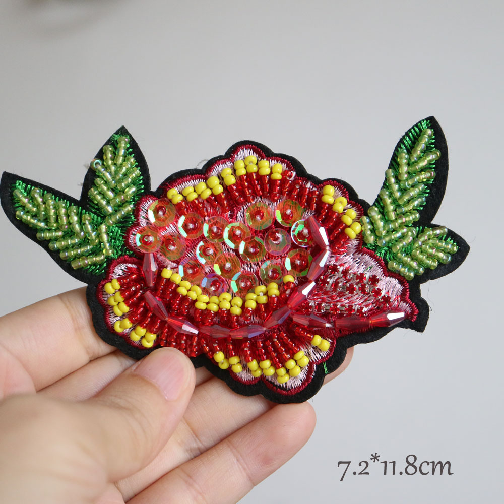 Fashion Flower Bead Patches