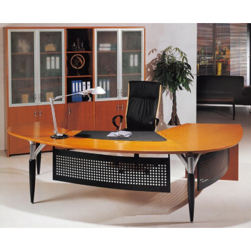 Ergonomische L-vormige kantoorbureau met schot voor managers