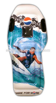 Inflatable skiing plate