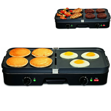 2022 Smokeless Electric Frying Pan: Healthy Indoor Dual Grill