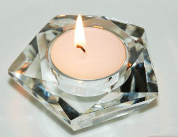 Crystal Table Candleholder - Pentagon