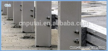 Sound absorbing aluminum foam used for traffic guardrail