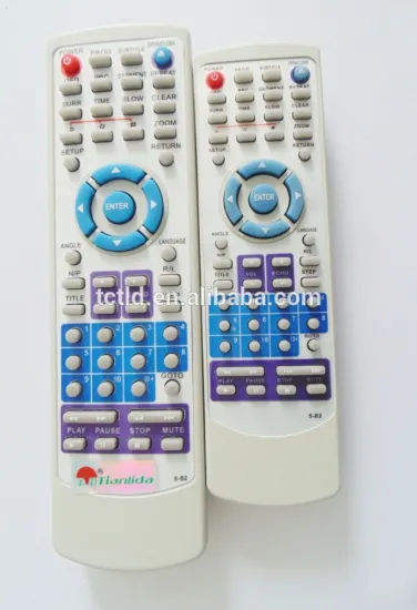 DVD universal remote control white color ABS quality Tianchang factory
