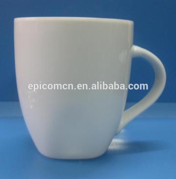 Pure white porcelain cup manufactures of 12oz porcelain mug