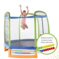 8ft Indoor Kids Fitness Jumping Enclosure Net Trampoline