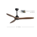 ESC Lighting Electric Tister Fan Energy Saving 120 В 52 -дюймовый потолочный вентилятор Современный потолочный вентилятор с 3 лезвиями