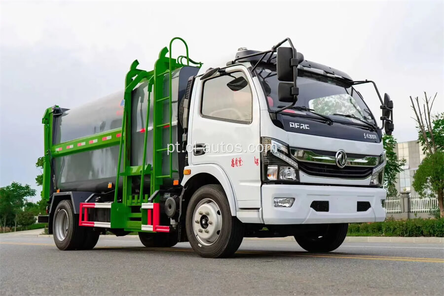 Caminhões de lixo de lixo de carga de carregamento lateral caminhão de coleta de lixo