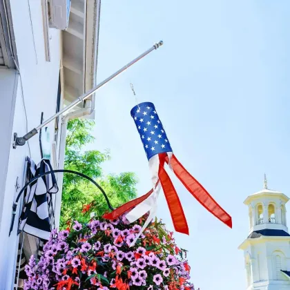 American Windsock: A Festive 4th of July Flag Decoration for Outdoor Festivities
