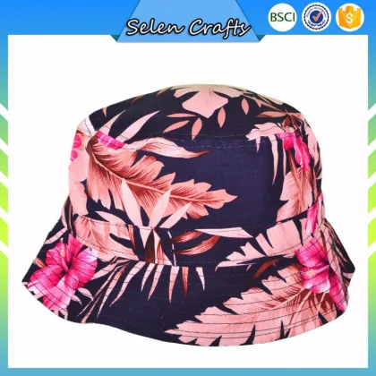 Sun Protection 100% Cotton Fashion Bucket Hat