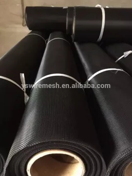 YS manufacturer Black coated mesh for window and door/ insect screen/mesh screening