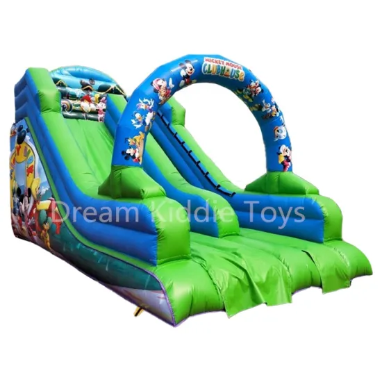 Commercial PVC Mickey Inflatable Dry Slide for Kids and Adults - Party Rental