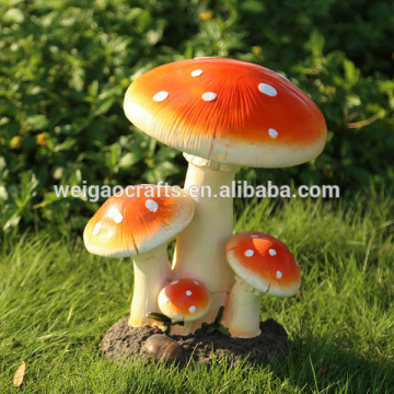 New garden style resin decorative mushroom