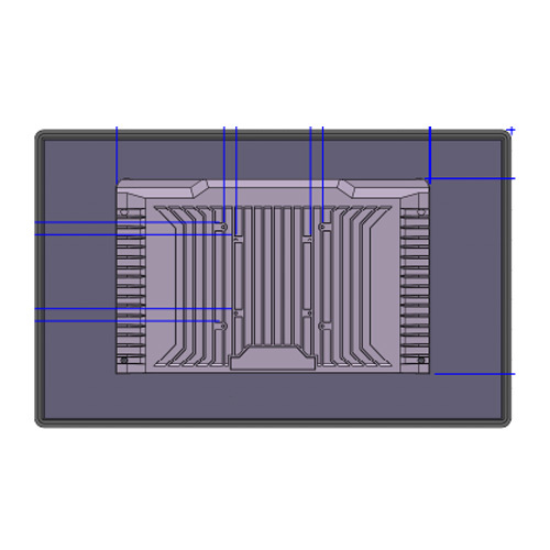 HD разрешение 15,6 дюйма промышленного сенсорного экрана