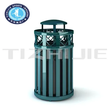 Public Dustbin for Garden and Park/Hot Sale Dustbin Design for Outdoor/Natural Style Steel Design Dustbin