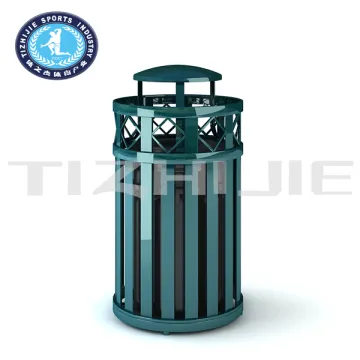 Public Dustbin for Garden and Park/Hot Sale Dustbin Design for Outdoor/Natural Style Steel Design Dustbin