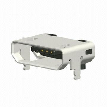 Micro USB Connectors, B Type, SMT, Receptacle, Surface Mount Type