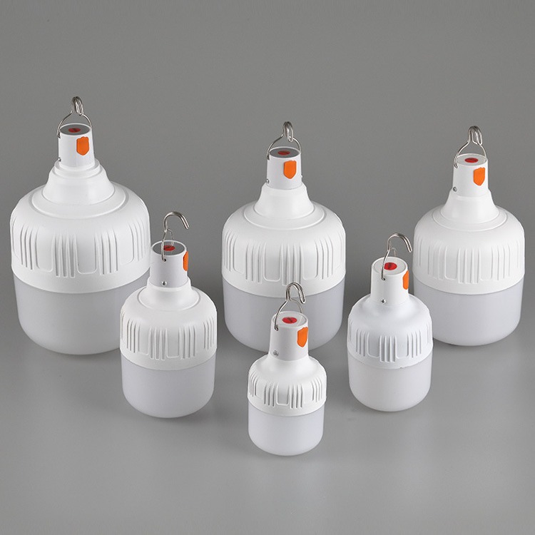 Bulbo de emergência de LED recarregável - luz de acampamento de 360 ​​°