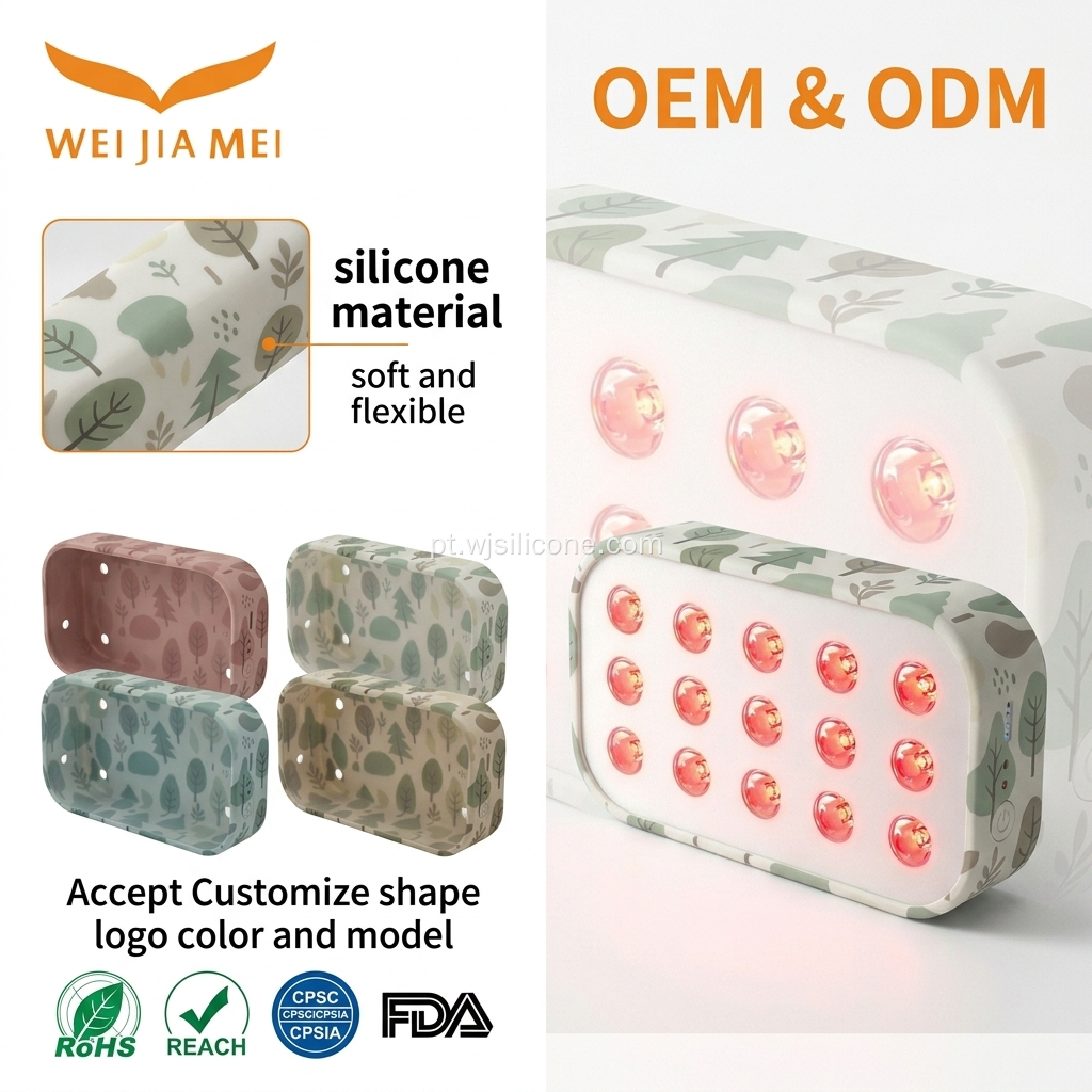 Dispositivo Lumebox2.0 para terapia de luz infravermelha com capa de silicone