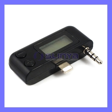 8 Pin 3 in 1 Plug 3.5mm Car Music Player Auto FM Transmitter for iPhone 6